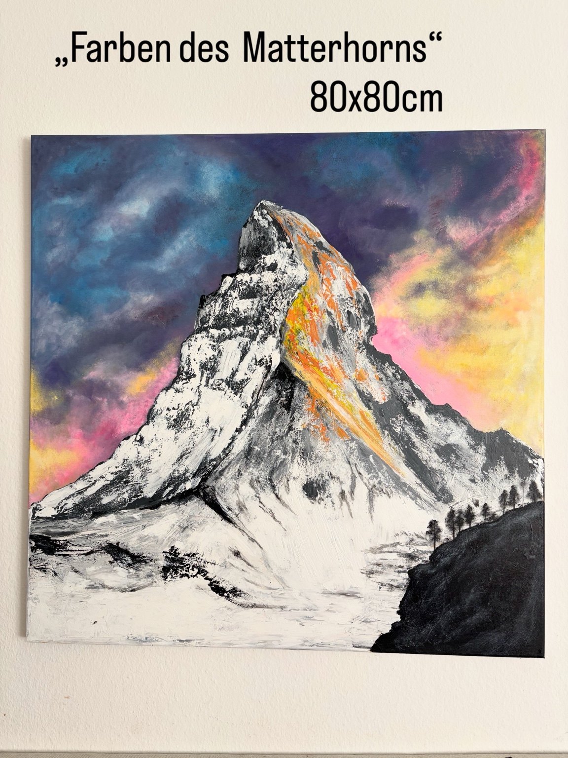 Farben des Matterhorns painting by Mozasart